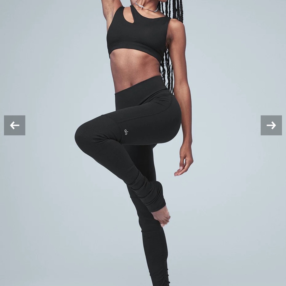 Black High-Waisted Athletic Leggings
